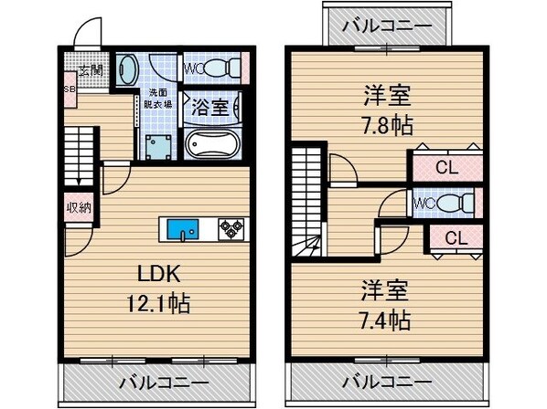 Les　Halle　の物件間取画像